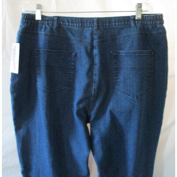 Allison Daley Women's Mid Rise Straight Leg Stretch Zip Front Blue Jeans NWT 16S - Picture 5 of 11